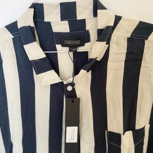 Zane Robe Button Down Linen Shirt XXL(2xl)